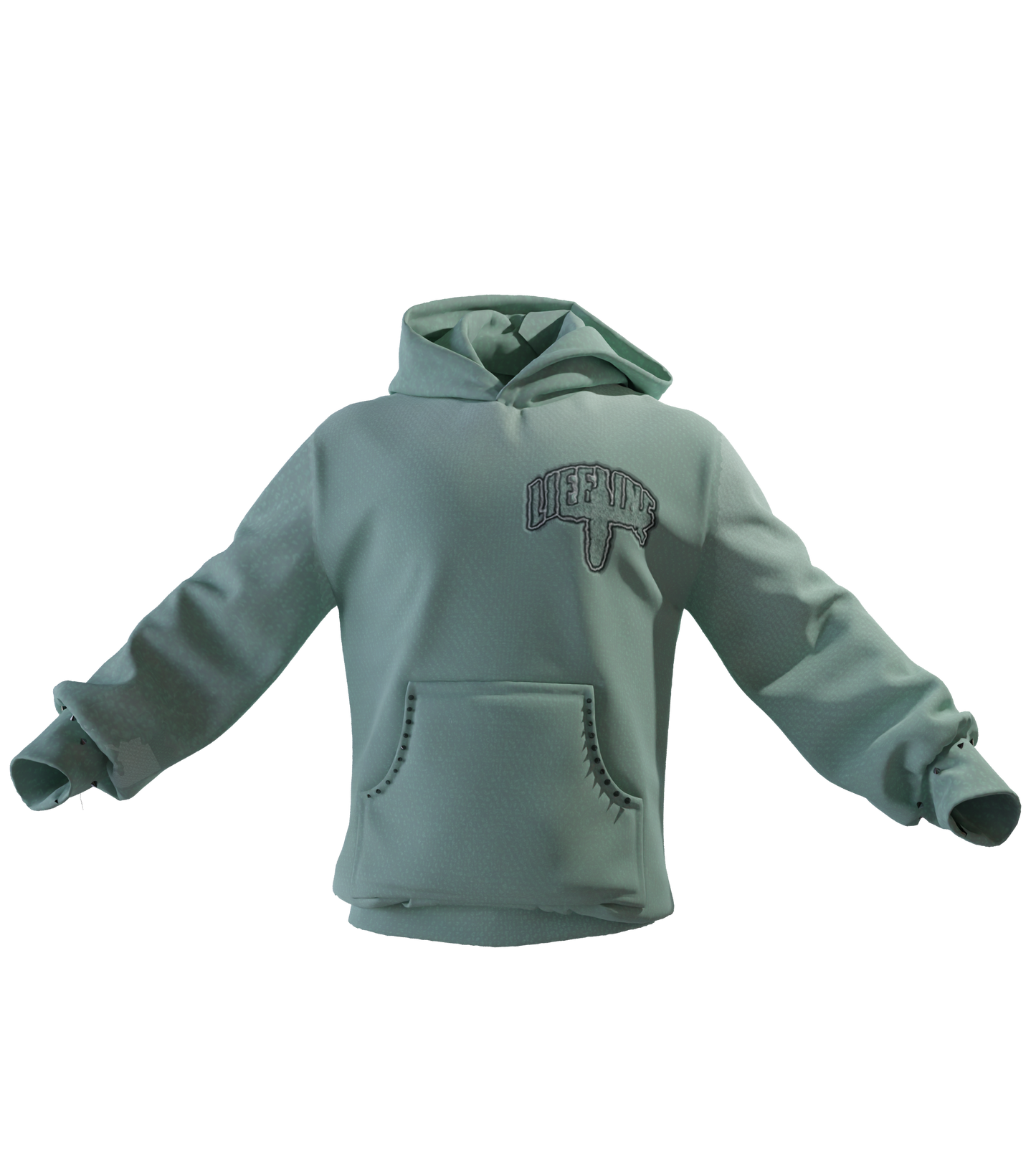 LIFELINE STUDIOS™ LOGO HOODIE GREEN