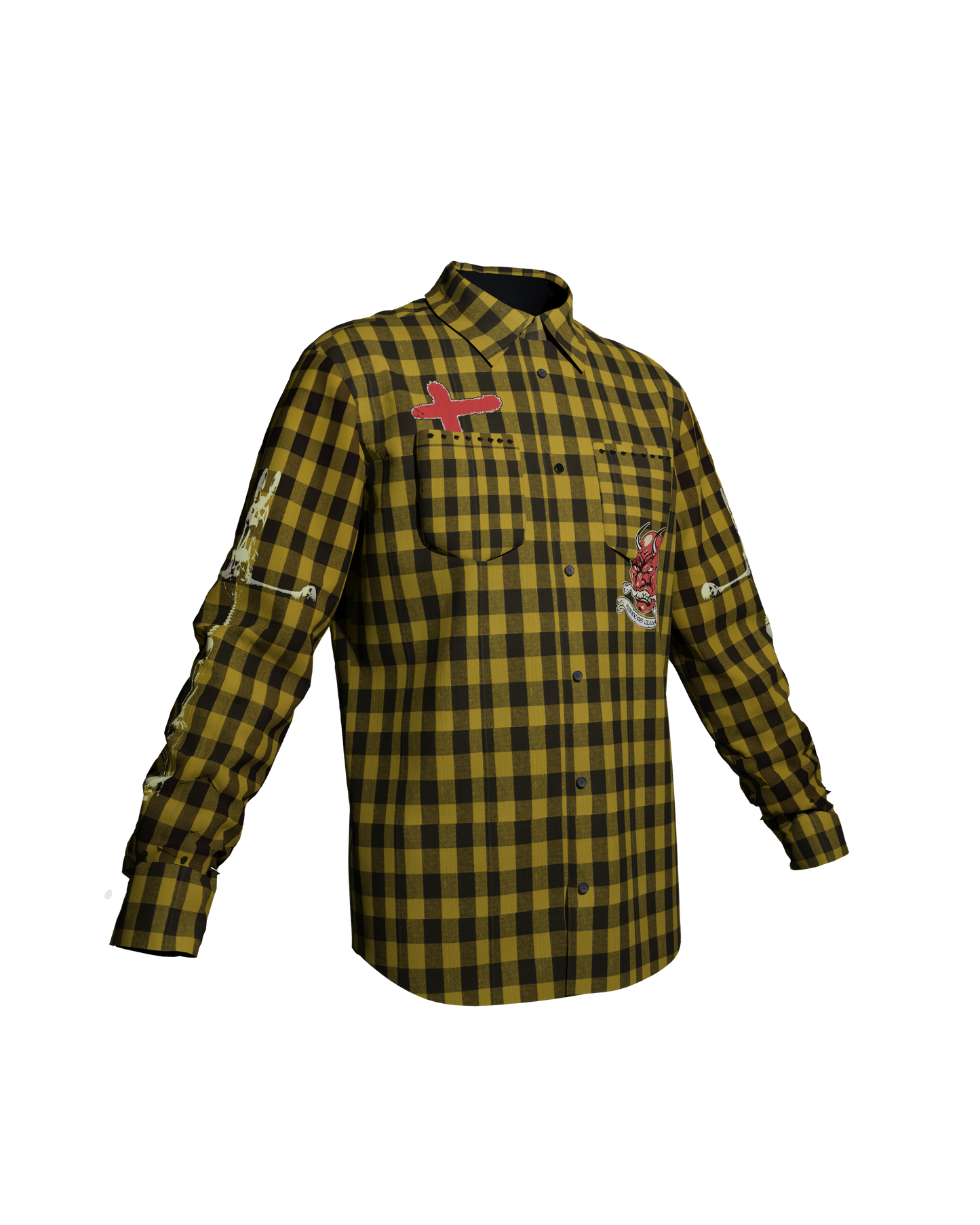 LIFELINE STUDIOS™ SINNERS CLUB FLANNEL YELLOW
